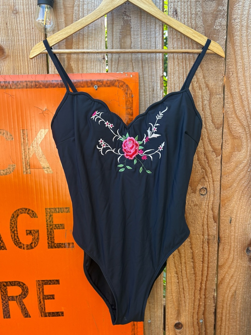 Newport News Black One-Piece Swimwear